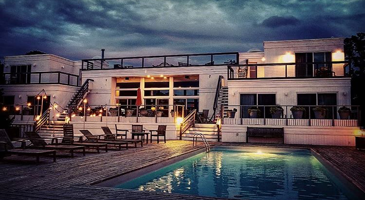 The Valerian Rybar/ Jerry Herman/ Pines Club home Est. 1983 — Fire